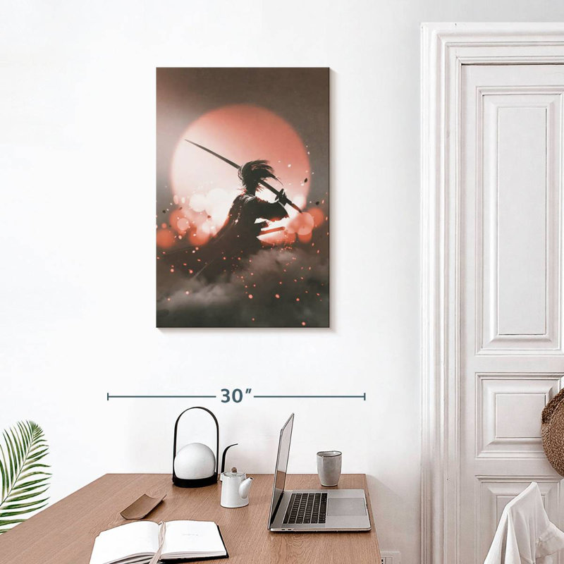 Position de combat Leisha Samurai, H 30 po x l 20 po