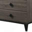 Commode en faux marbre et dessus en chêne gris rustique Avantika