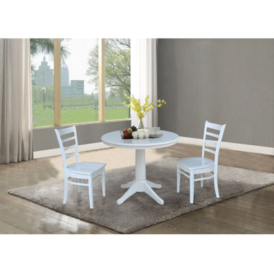 Deriya Extendable Solid Wood Dining Set