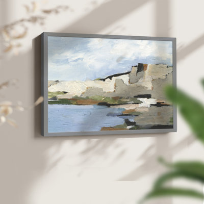 Falaises blanches II - reproduction encadrée - réaménageable
