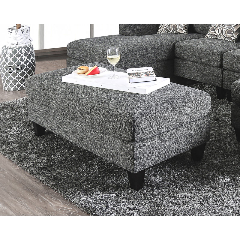 Repose-pieds pouf en chenille 1pc