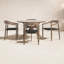 Ensemble repas d'extérieur 4 personnes L 47,5 po Fonti