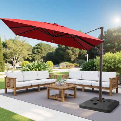 128'' X 104'' Rectangular Cantilever Umbrella, Base Included