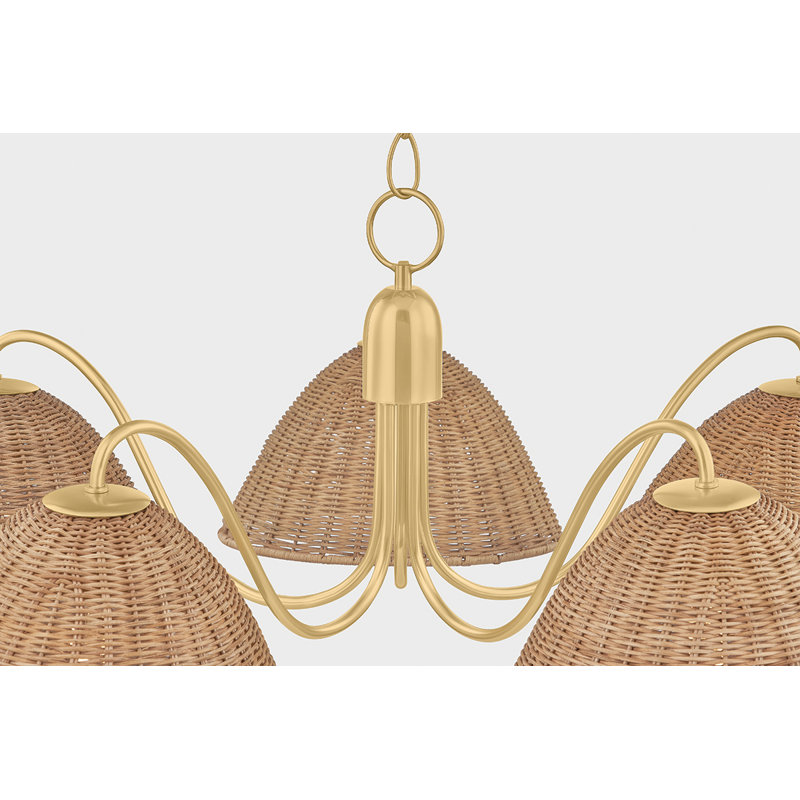 Katniss 5-Light Chandelier, 5, 13.5" H x 38.5" W x 38.5" D