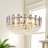 24" 8-Lights Round Chandelier with K9 Crystal Accents Dimmable