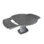 Boulemane 178 cm Extendable Rectangular Stone Top Dining Table with Steel Base