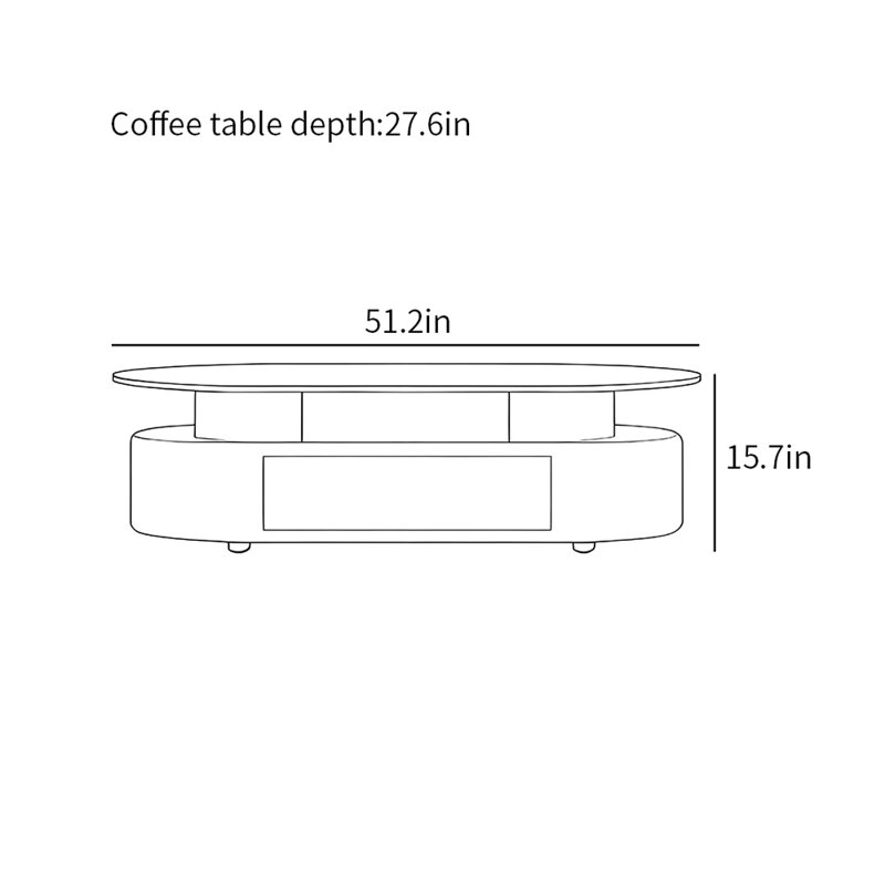Simple and modern home coffee table