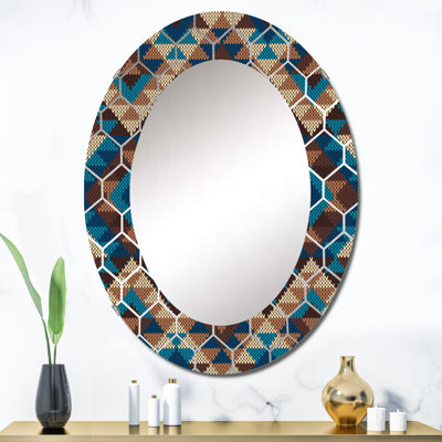 Tribal Aztec Geometrics - Miroir mural moderne