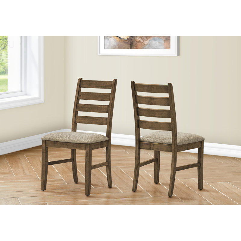Ensemble de 2 tabourets en bois massif Traditional, Brun