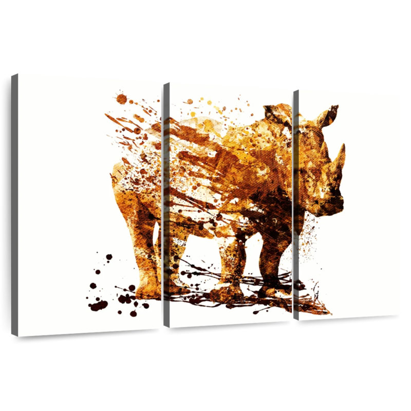 Brampt Rhino Color Splatter, 24" H x 38" W