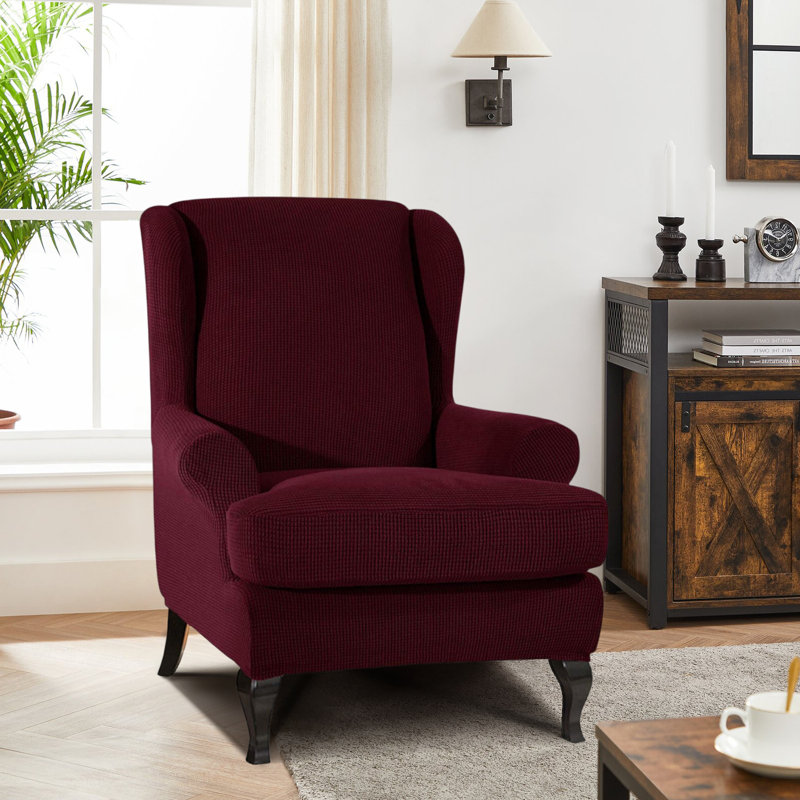 Housse à oreilles ultra douce pour coussin carré, Vin