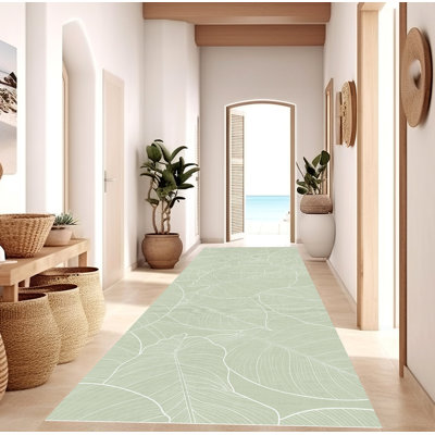 Amaiah Vinyl Machine Printed Area Rug
