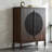 Retro Nut-Brown Solid Wood Sideboard-1177848893
