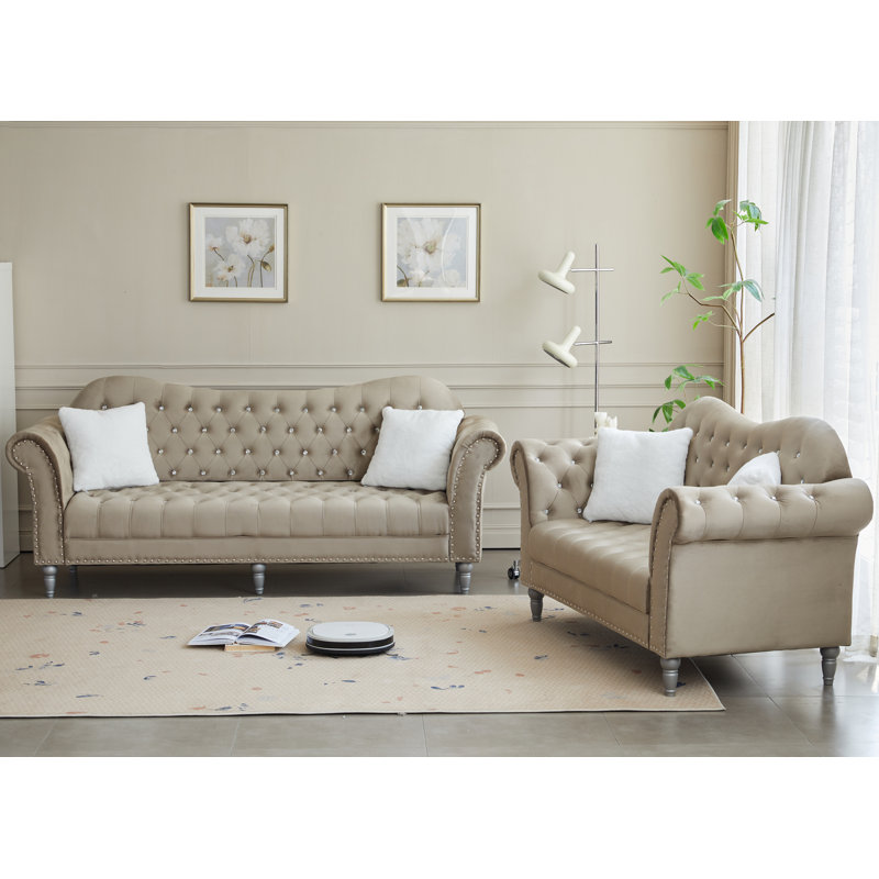 Ensemble de salon 2 pièces Kaula, Beige