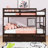 Full Over Full Wood Bunk Bed With Drawers, Guardrails And Ladder-857370652