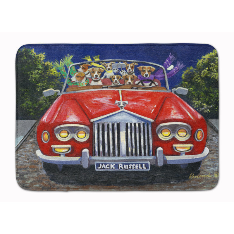 Tapis pour salle de bain Jack Russell