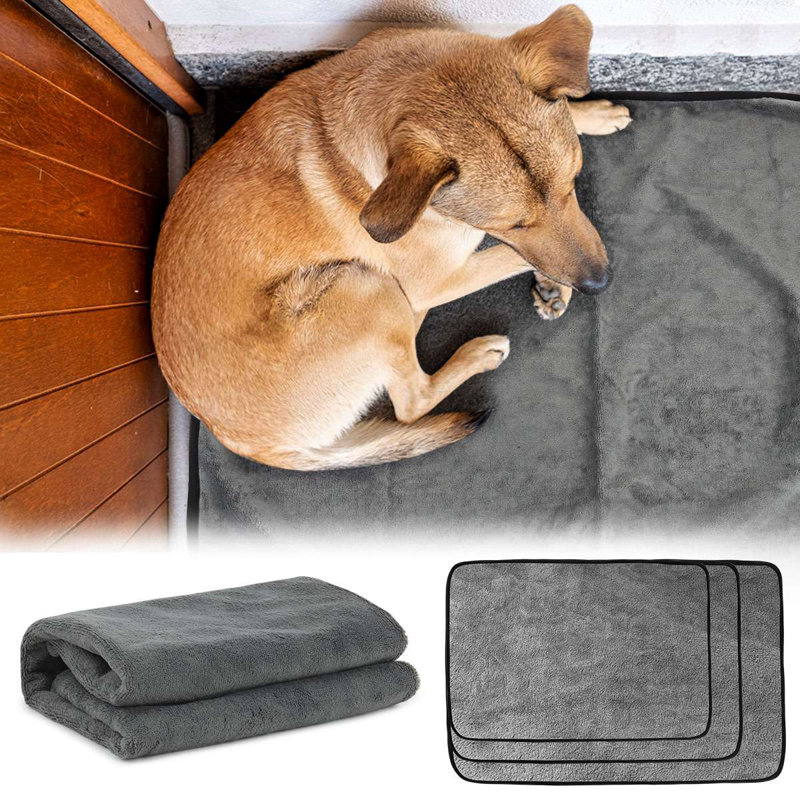 Grand tapis de parc pour animaux de compagnie lavable, imperméable et réutilisable, H 0,11 po x l 27,6 po x P 19,7 po