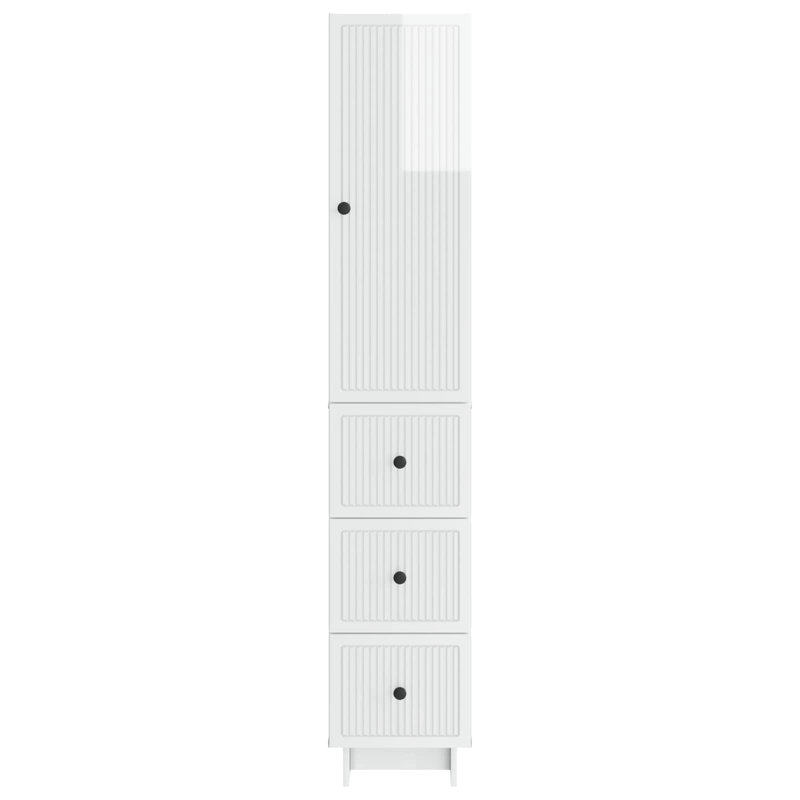 Storage Cabinet, High Gloss White