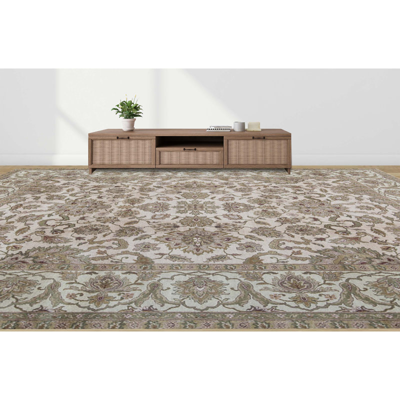 Mughal One-of-a-Kind Rectangle 11'11" x 14'10" Hand Knotted Area Rug