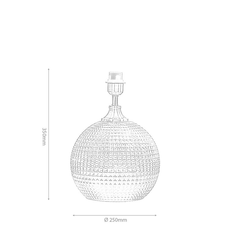 Glass Lamp Base Lamp