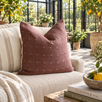Sundara Threads Striped Cotton Pillow Cover