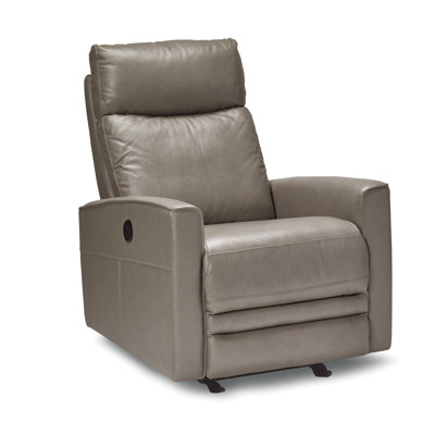 Fauteuil inclinable électrique en cuir véritable de 29 po de largeur Mcnab
