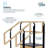 500 lb Capacity Hardwood Physical Therapy Non-slip Staircase with Safety Handles