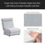 Canapé-lit simple pliable avec coussin, canapé-lit pliable portatif, fauteuil de loisir, facile à ranger, fabriqué en lin respirant et portable-1991488228