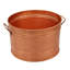 Baignoire décorative en métal martelé de 19 po avec finition en cuivre martelé de style benzo Benzara