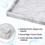 Plateau en marbre naturel véritable pour salle de bain, blanc