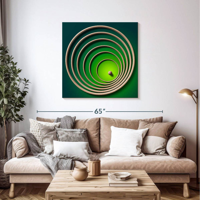 Arney Paper Ring Maze, 39" H x 39" W
