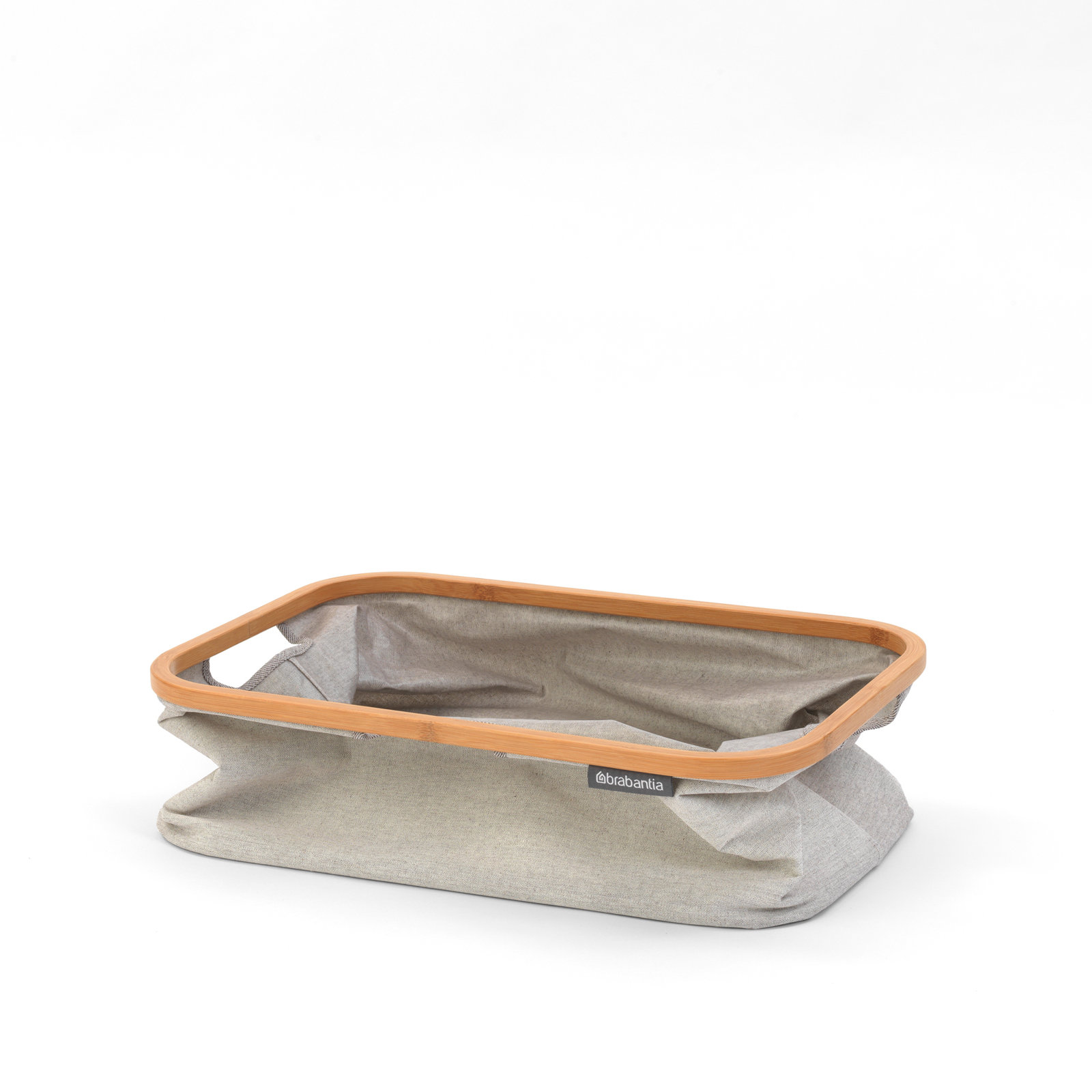 Brabantia 10.6 Gallon Foldable Laundry Basket, Light Gray