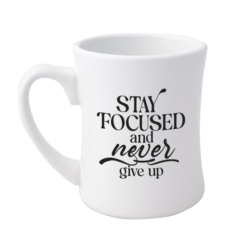 Stay Focused Designer Coffeehouse Mug, 19oz