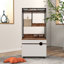 Enceintes de litière pour chat avec tour d'arbre à chat, mobilier pour chat, armoire à chat, buffet