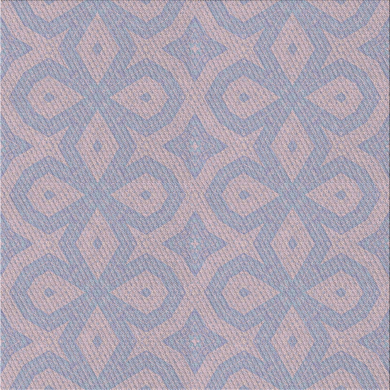 Tapis mauve à métier motorisée, Carré 4 pi