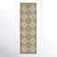 Winnie Wool Checkered Area Rug in Beige/Tan-742814133