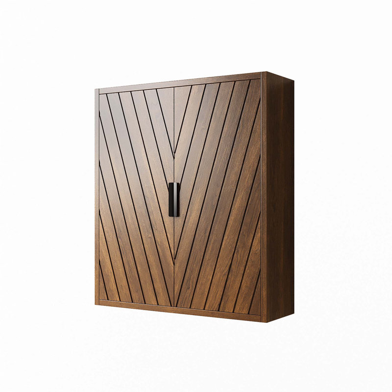 Armoire de salle de bain 26 po, Noyer foncé
