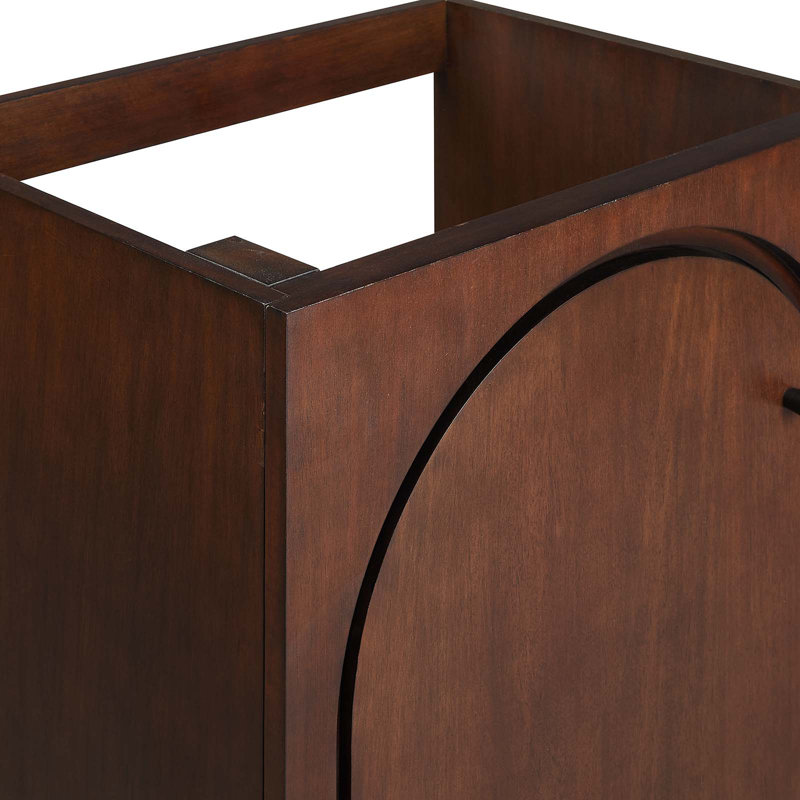 Base de meuble-lavabo simple 24 po Modway Appia seulement, Noyer