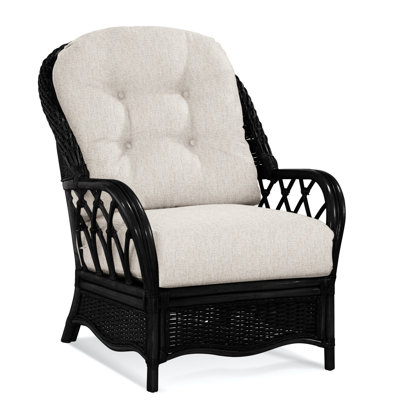 Chaise avec accoudoirs en rotin Everglade