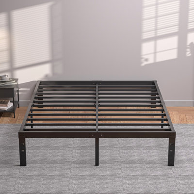 Full Size Bed Frame, Metal Platform Bed Frame, Mattress Foundation with Underbed Storage, Heavy Duty Steel Slats Support, Noise Free, No Box Spring Needed, Easy Assembly