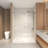 Frameless Sliding Bathtub Door, Tub Shower Door, 5/16" (8Mm) Clear Tempered Glass, Stainless Steel Frame,Brushed Nickel-121059559