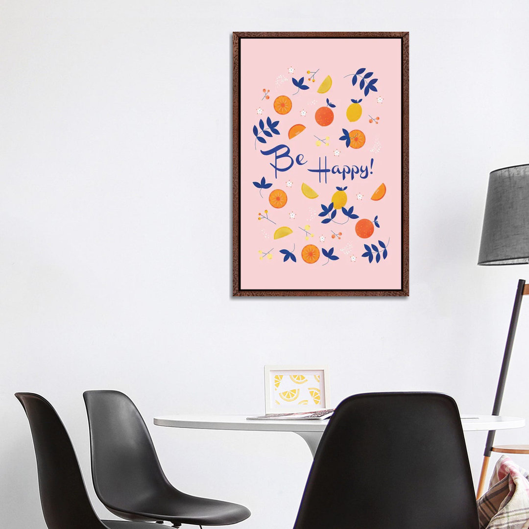 Be Happy! by Show Me Mars - Gallery-Wrapped Canvas GiclÃ©e on Canvas