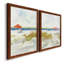 «Sketchy Beach I», ensemble de 2 peintures sur toile encadrées-857536258-857536259