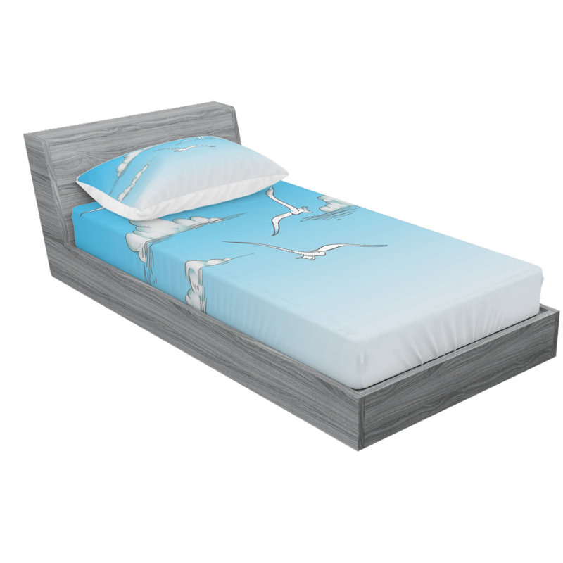 Microfiber Sheet Set, Twin XL Sheet Set with Fitted Sheet