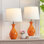 Ensemble de 2 lampes de table en céramique 19 po pour table de chevet, chambre à coucher, salon et interrupteur à bascule 19 po