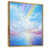 Toile avec cadre flottant or