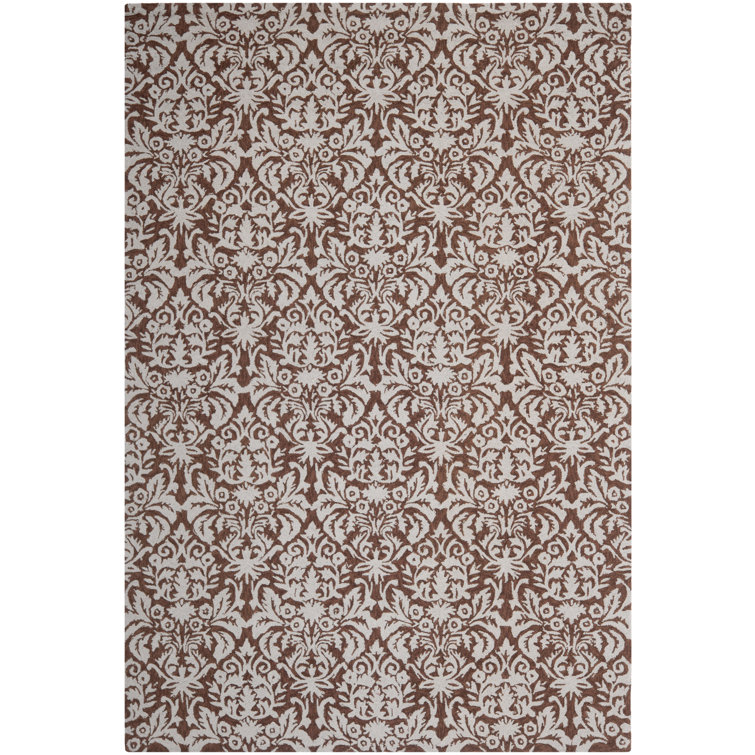Hollander Hand-Hooked Wool Brown Area Rug