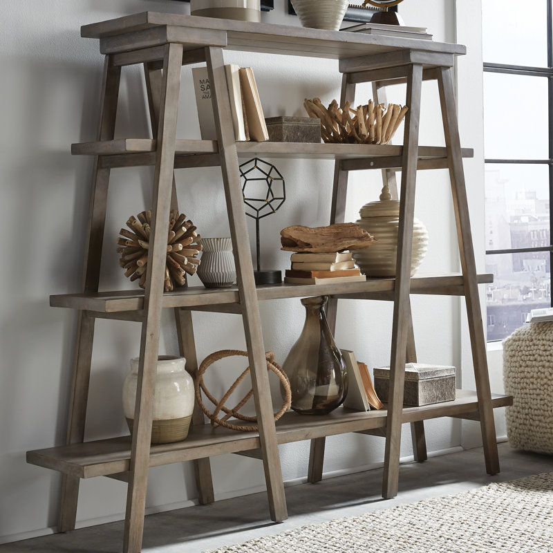 Gherlein Storage Bookcase, Dove Tail Gray
