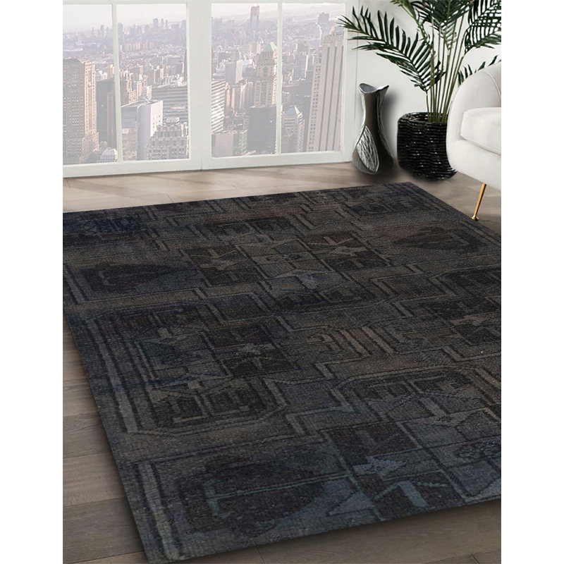 Abstract Indoor Rug, Square 7'