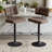  Swivel Adjustable Height Bar Stool ,Counter Height Bar Stools Set of 2, Fabric Upholstered Counter Barstools with Backrest for Kitchen Island, Home Bar,Brown-123406825
